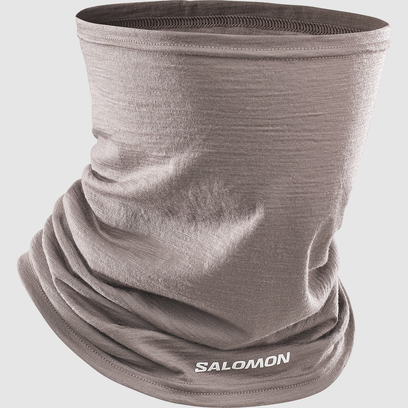 Merino Neck Gaiter SALOMON in Iron - Comfort e Sicurezza