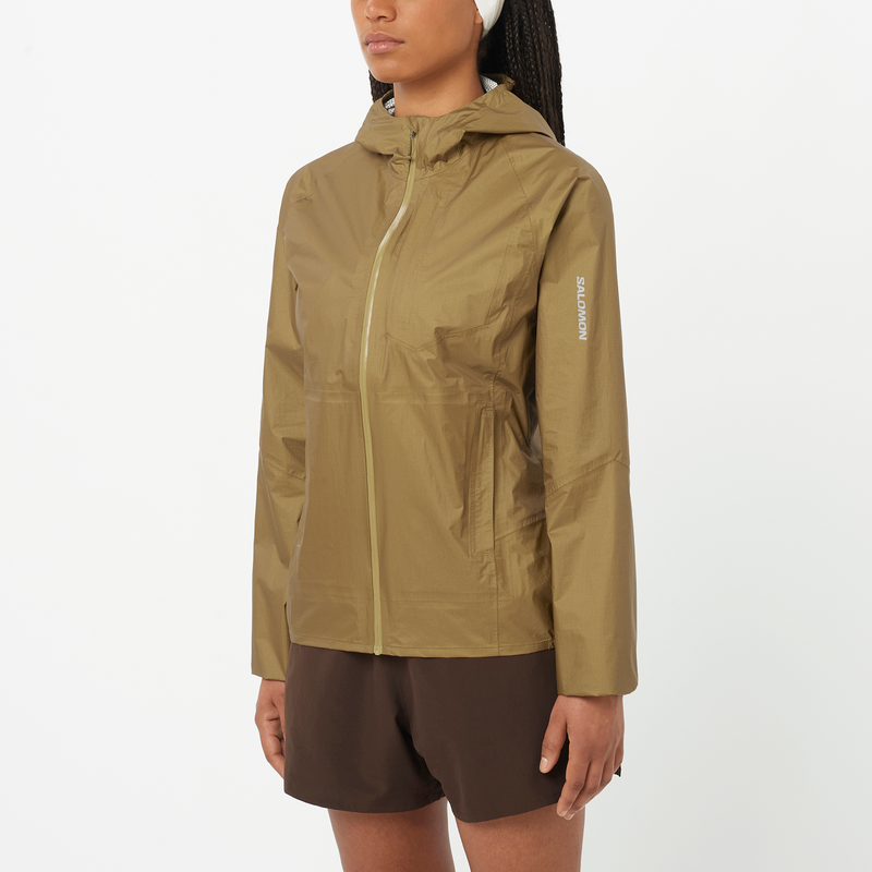 SALOMON Bonatti Waterproof Jacket Donna Oliva