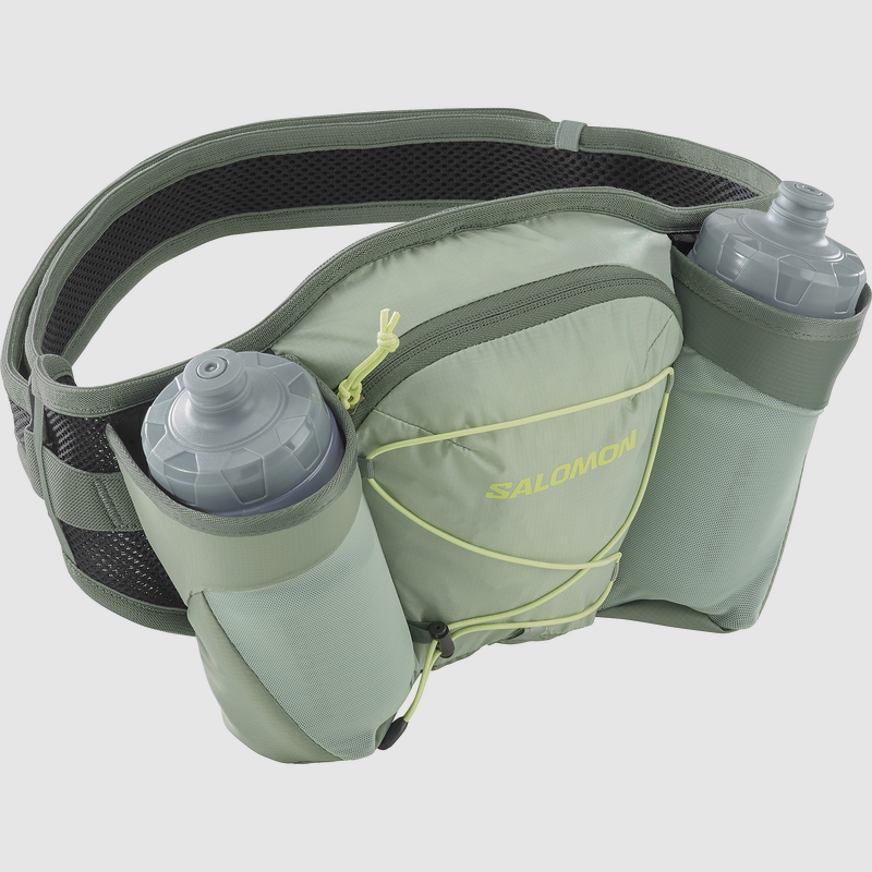 SALOMON Cross 2 Bottles Sharp Green - Cintura Idratazione per Attività Outdoor