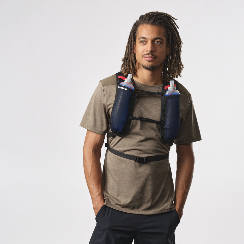 SALOMON Cross 8 Zaino Sportivo Bianco e Nero - Ideale per Outdoor