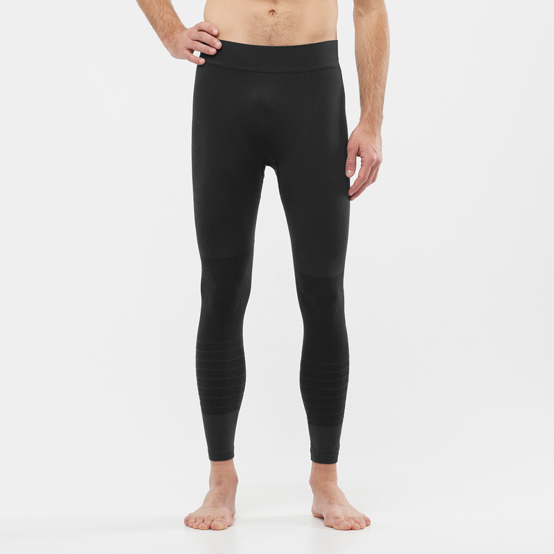 SALOMON ESSENTIAL WOOL Tight da Uomo in Nero - Comfort e Traspirabilità