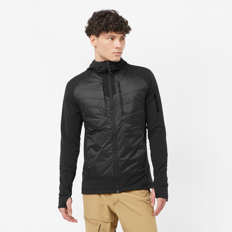 SALOMON Elixir Hybrid Cappuccio Giacca Uomo Nera