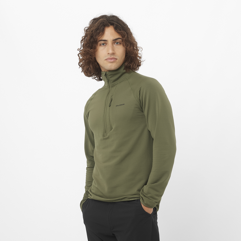 SALOMON Essential Lightwarm Fleece Grape Leaf per Uomini