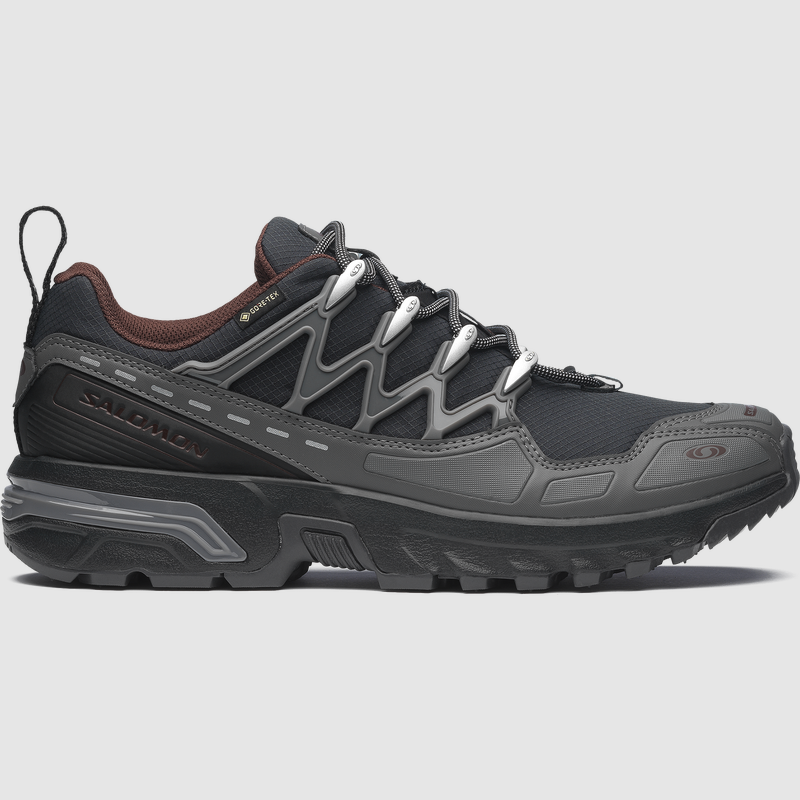 SALOMON GORE-TEX ACS+ Trail Black e Rum Raisin - Scarpe Trail Running