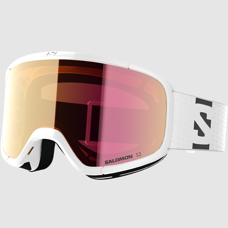 SALOMON LUMI Maschera da Sci per Bambini in Colore Bianco