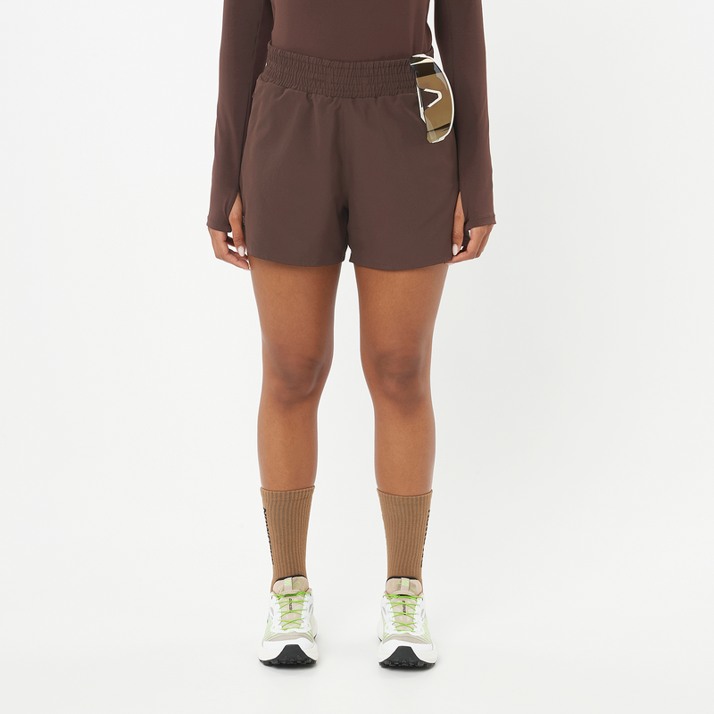 SALOMON SHKout Core 2in1 4" Shorts Caffè per Donna