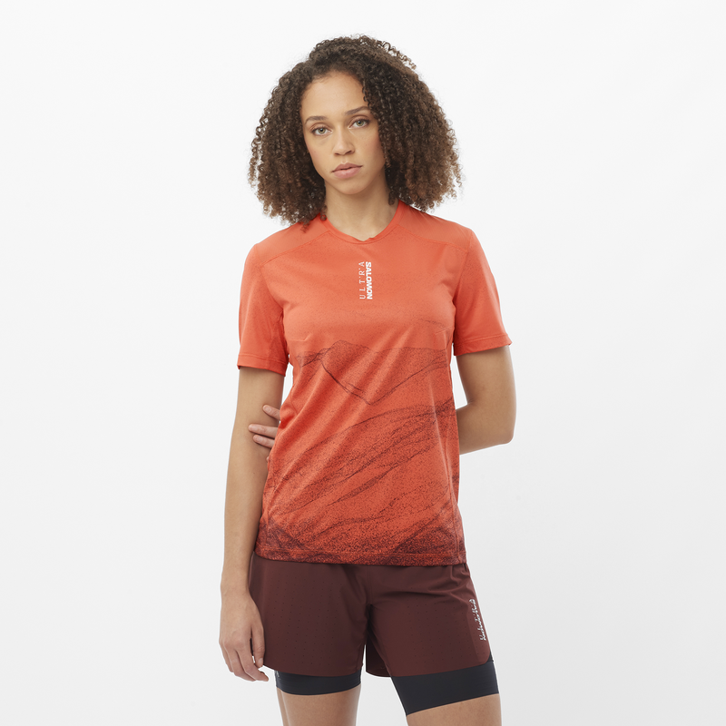 T-Shirt Donna S/LAB Ultra di SALOMON - Burnt Sienna