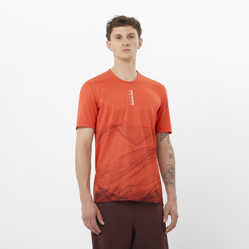 SALOMON S/LAB ULTRA T-Shirt per Trail Running in Burnt Sienna