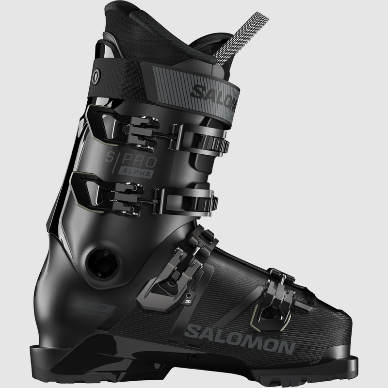 SALOMON S/PRO ALPHA 80 T Neri Scarponi da Sci con Tecnologia Avanzata