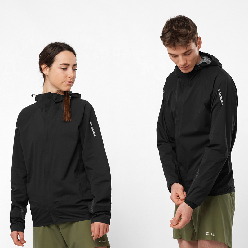 Giacca Leggera SALOMON S/LAB Ultra Nera - Perfetta per Outdoor