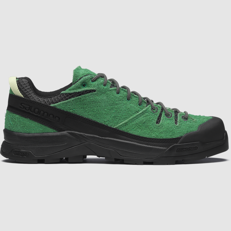 SALOMON X-ALP SUEDE Calzature Avventura Nero e Verde