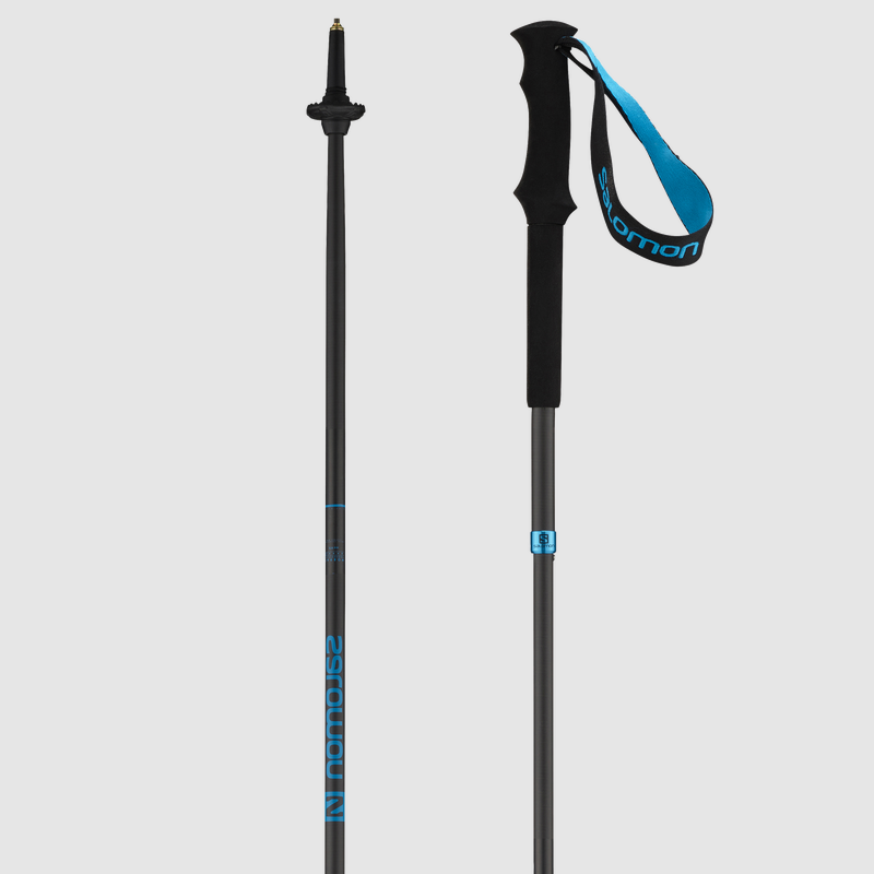 SALOMON Bastoncini MTN Outdoor Carbonio Nero per Escursioni