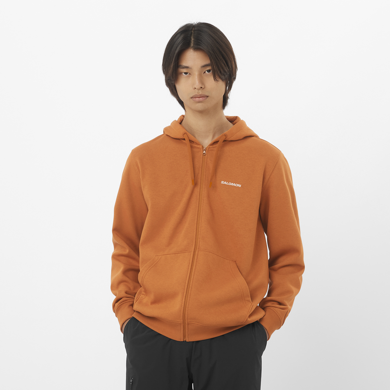 Salomon Logo Felpa SIERRA in Cotone Sostenibile