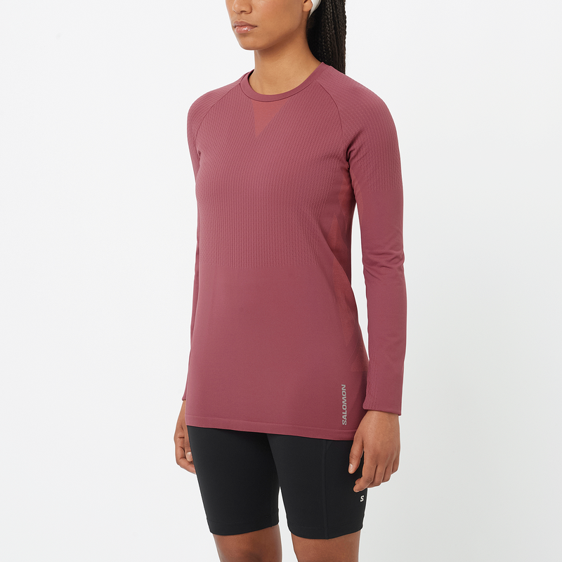 T-shirt SALOMON SENSE AERO SEAMLESS per donne atlete