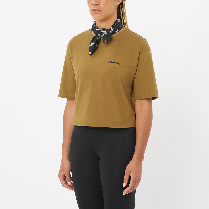 T-shirt da Donna SALOMON in Brilliant Olive