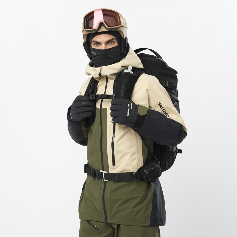 Zaino SALOMON QST 38 Nero per Sci e Attività Invernali